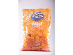 CARAMELOS ARCOR DUROS RELLENOS MIEL 675G (CX6)