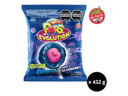 CHUPETINES MR POP EVOLUTION 432 GR BLUEBERRY