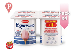 PACK X 4 YOGURISIMO FIRME FRUTILLA.PROVIO X120G