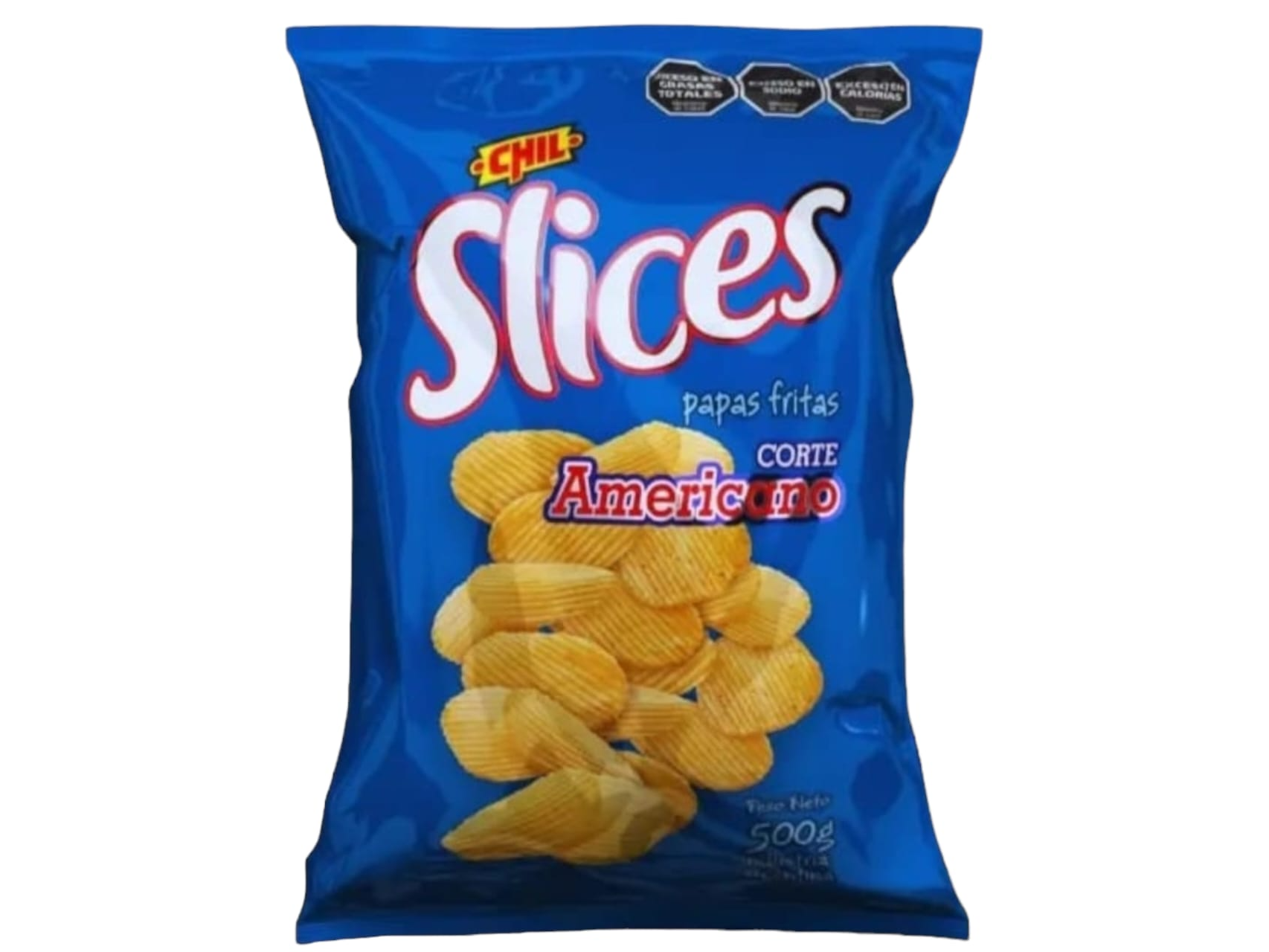 SNACKS CHIL PAPAS CORTE AMERICANO BOLSON X 500