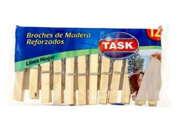 BROCHES DE MADERA X 12 UIDADES