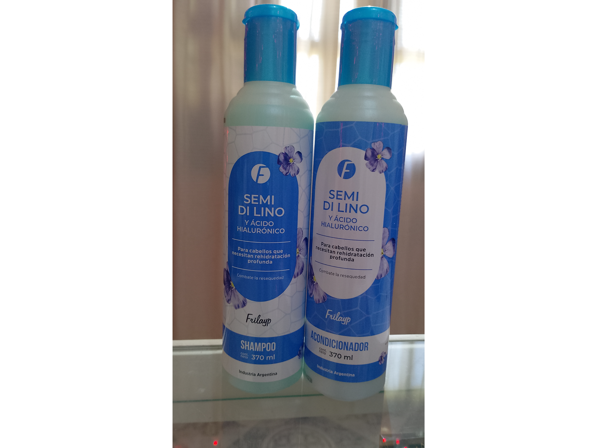 Shampo o acondicionador semilla de lino 370ml frilayp