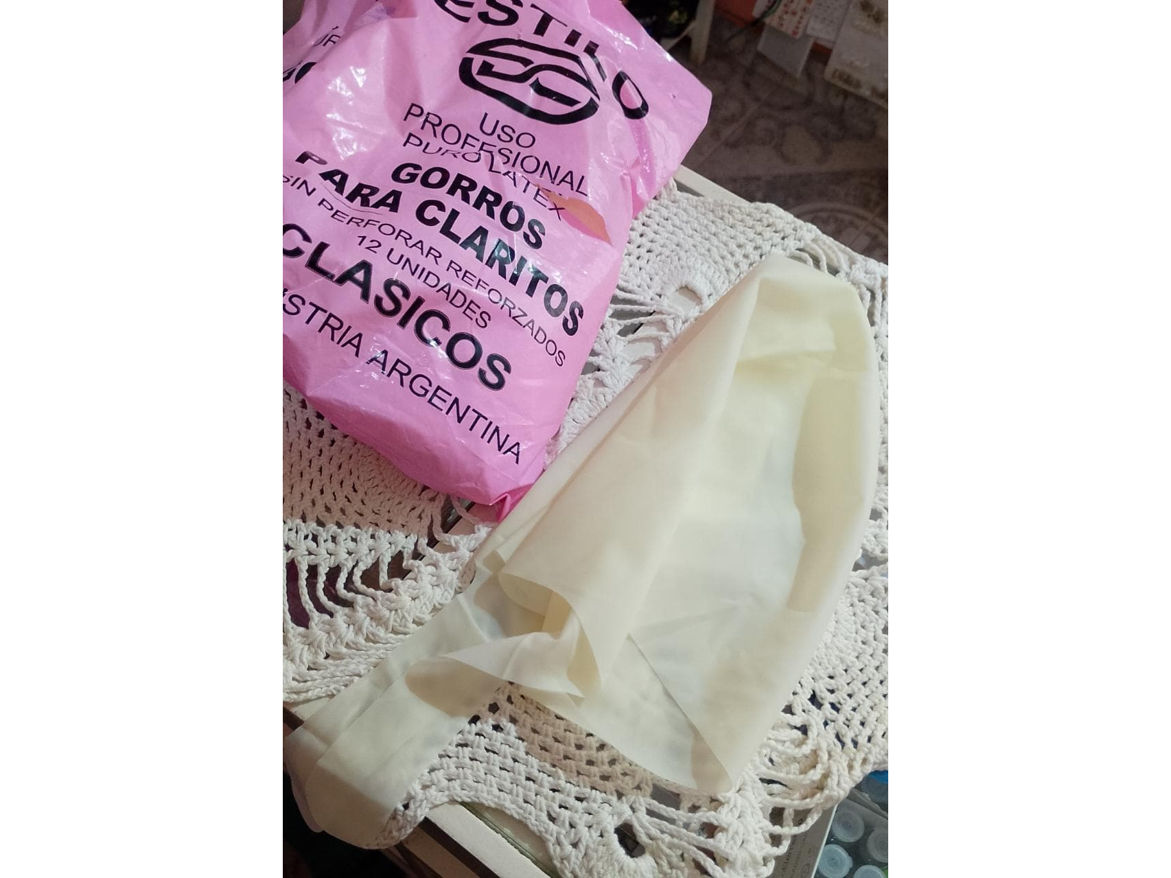 Gorro para claritos látex