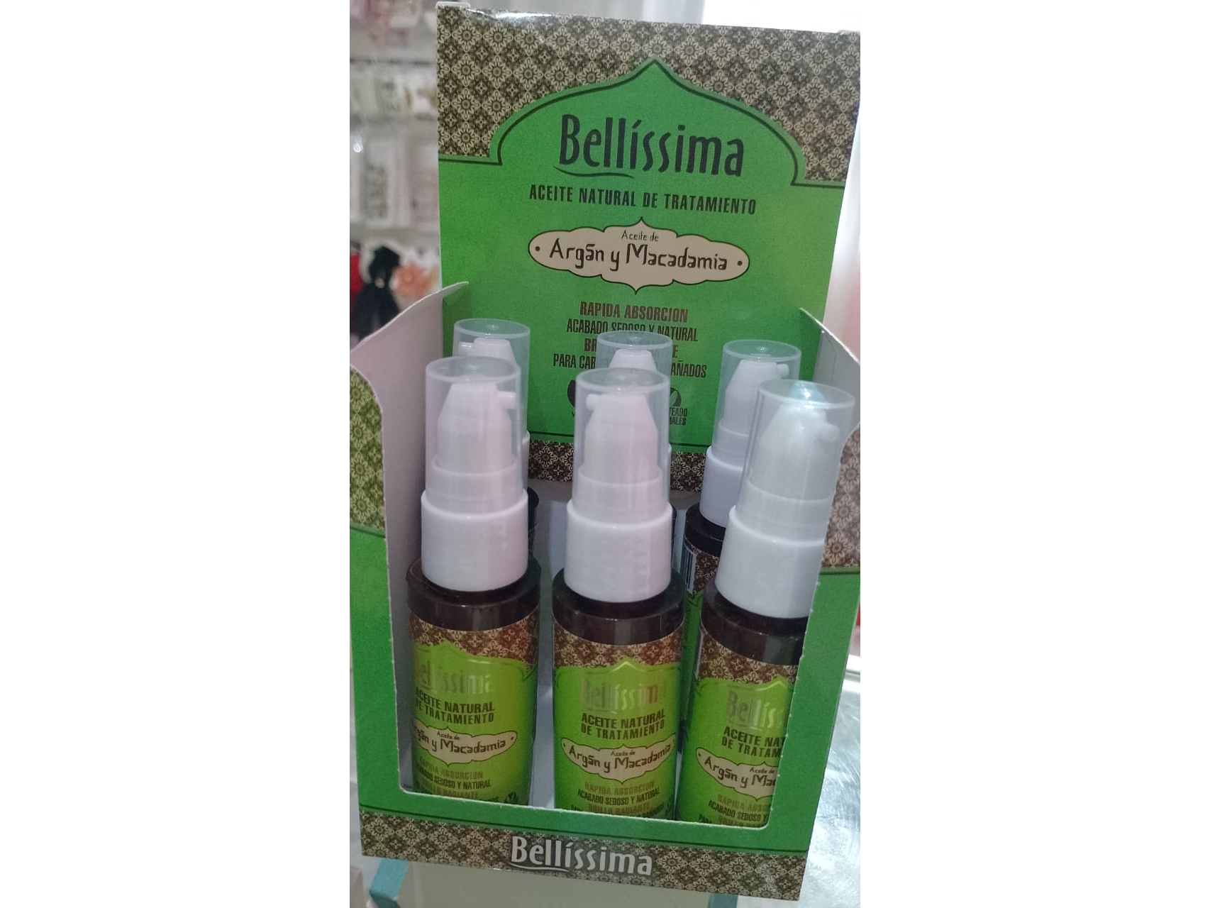 Bellísima aceite de Argan y Macadamia para cabellos secos y Dañados