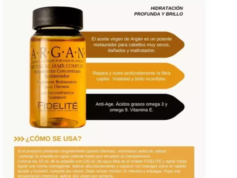 Ampolla fidelite Argan