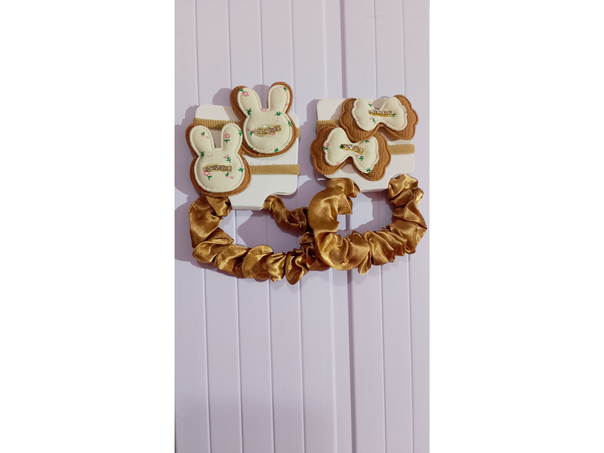 Set de gogos Beige y Blanco COD.1