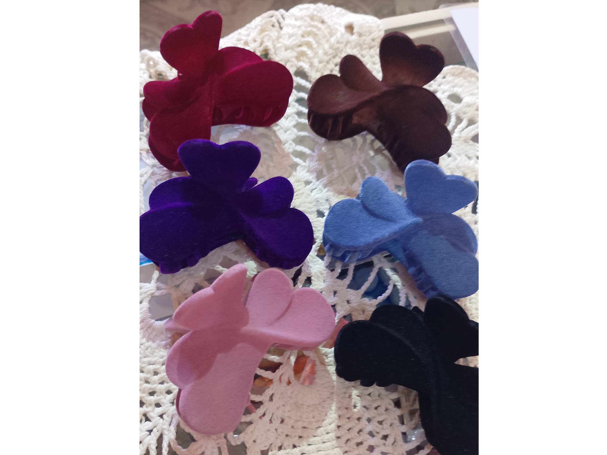 Broche Grande de terciopelo