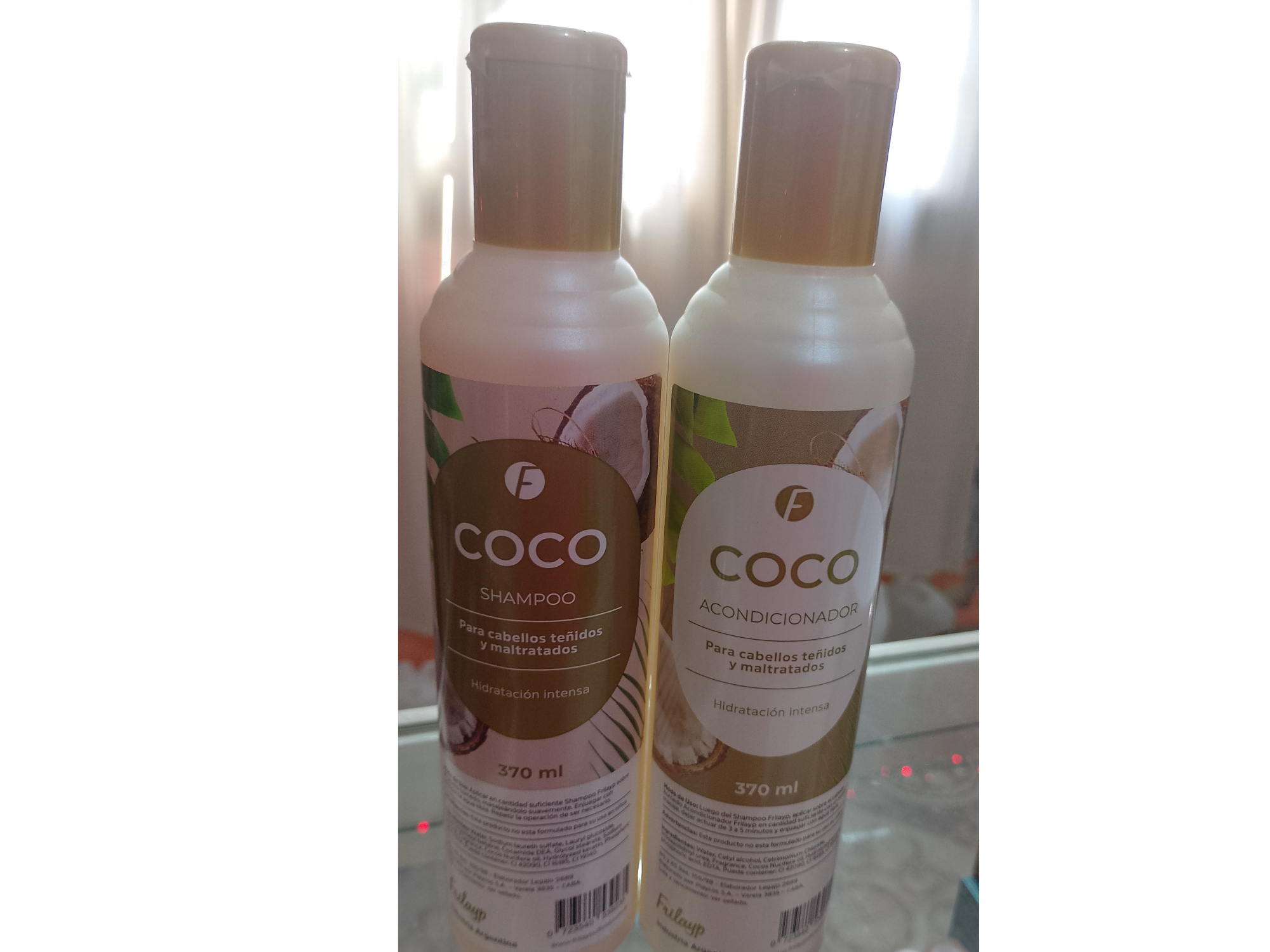 Shampo o acondicionador coco 370ml frilayp