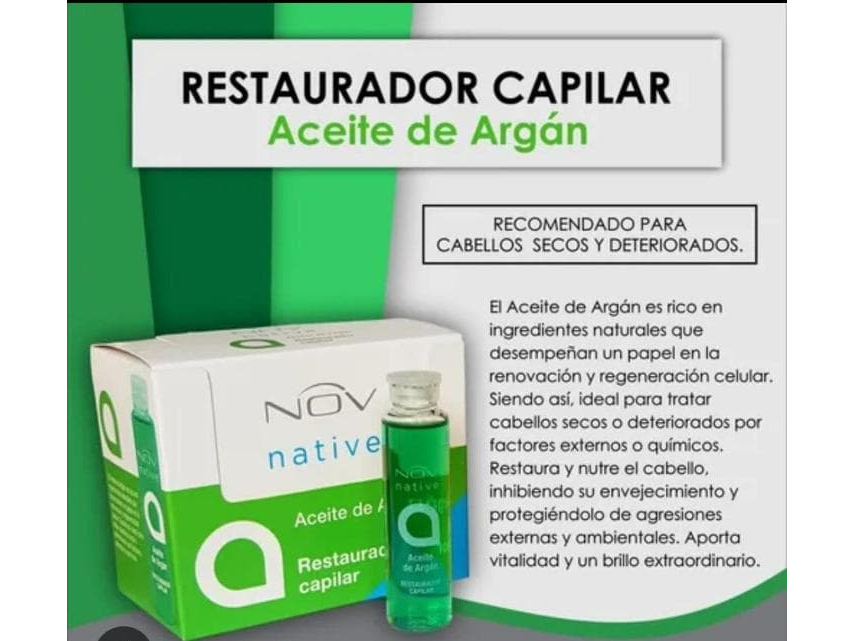Ampolla nov Argan de Mil colores insumos peluquería