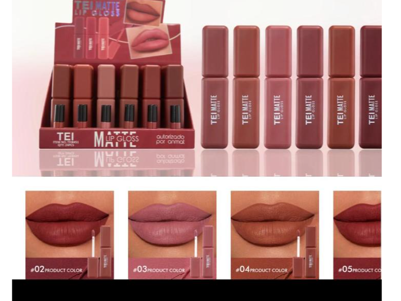 Labial matte tono de 1 al 6 M/9