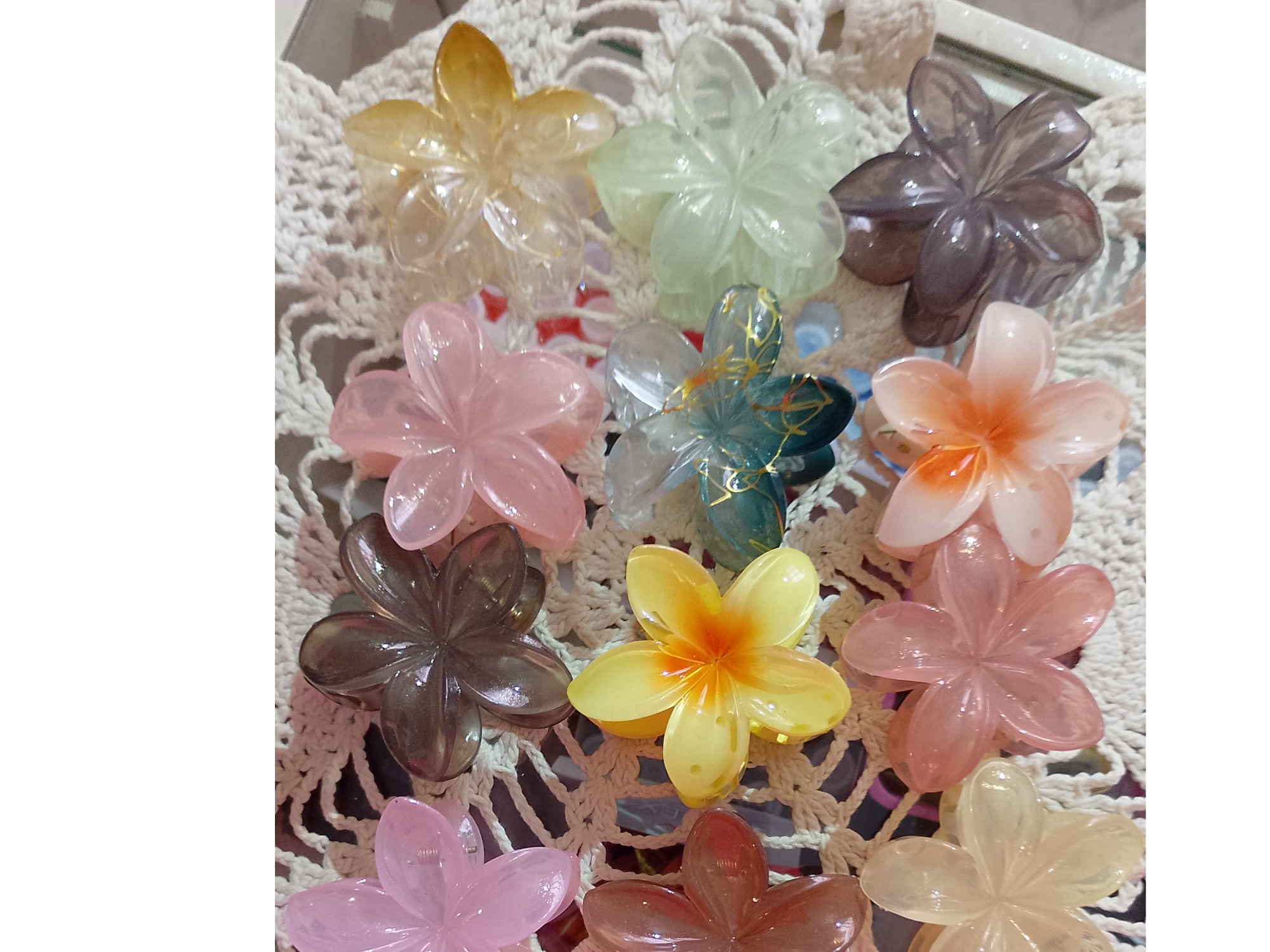 Broche hawai medianos