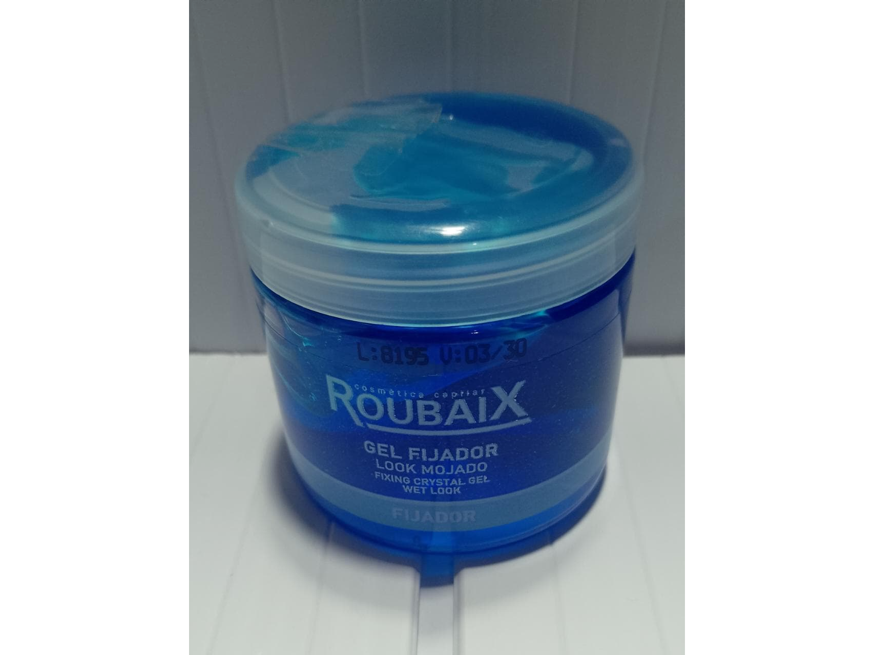 Roubaix gel efecto mojado azul 200g