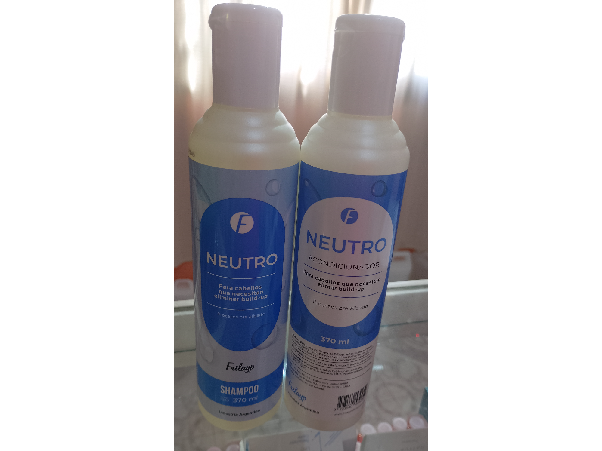 Shampo o acondicionador Neutro 370ml frilayp