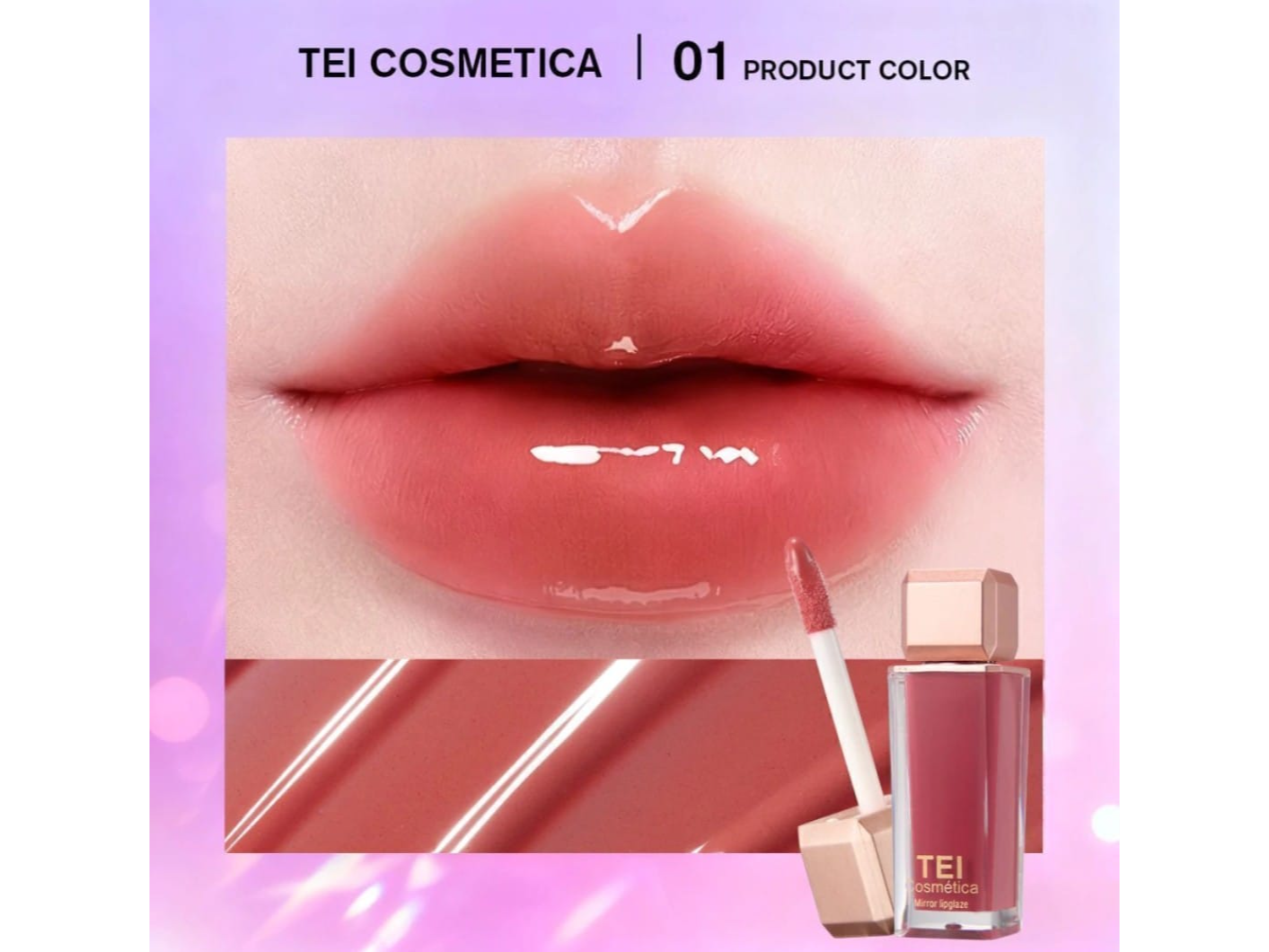 Brillo labial con color tei mirror