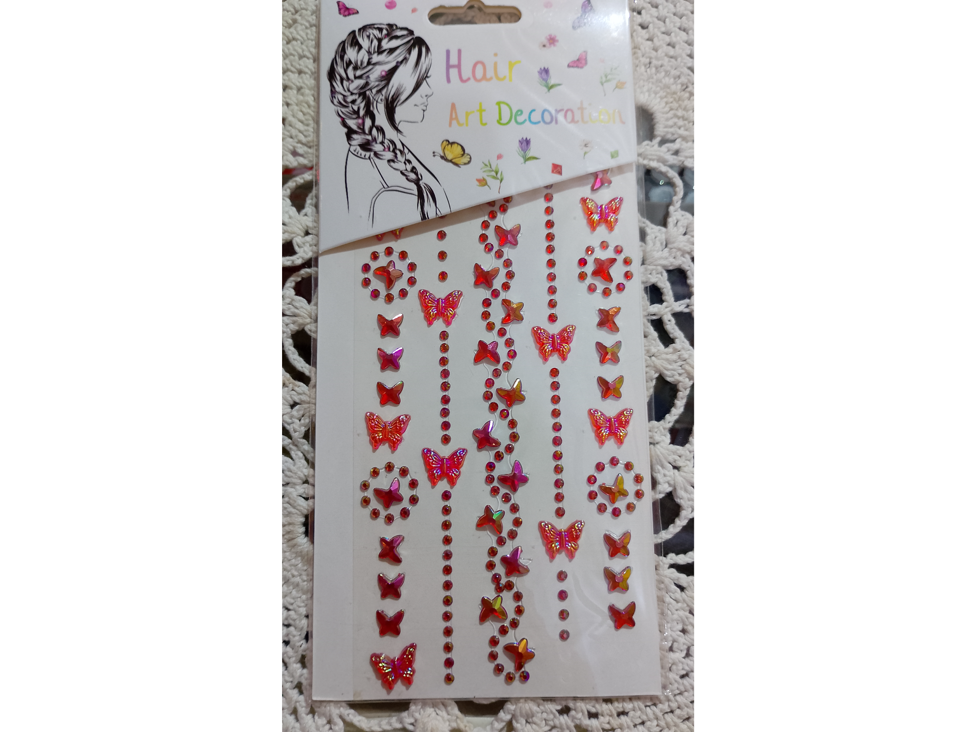 Strass para cabellos