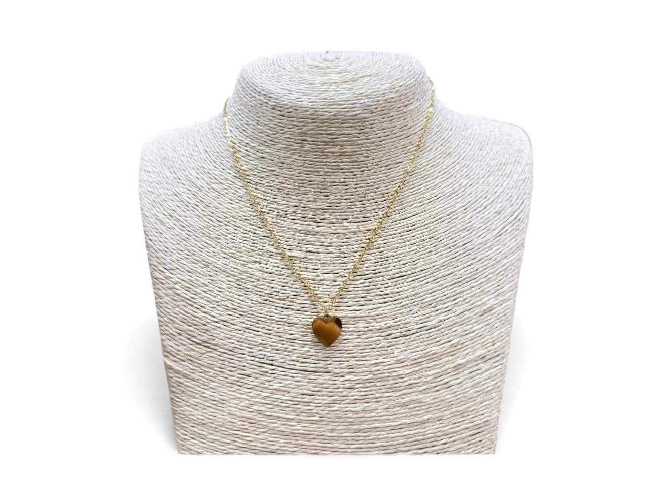 Cadena dorada corazón