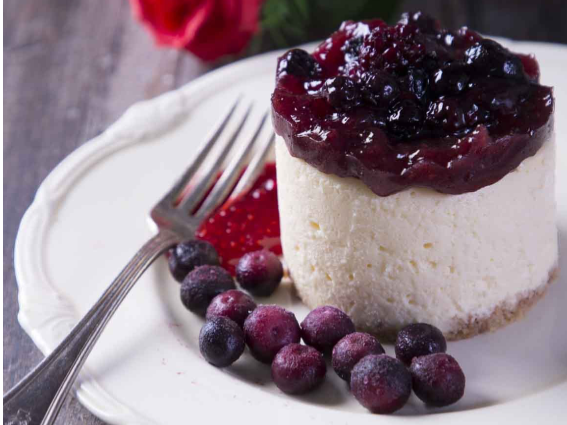 Cheesecake con frutos rojos