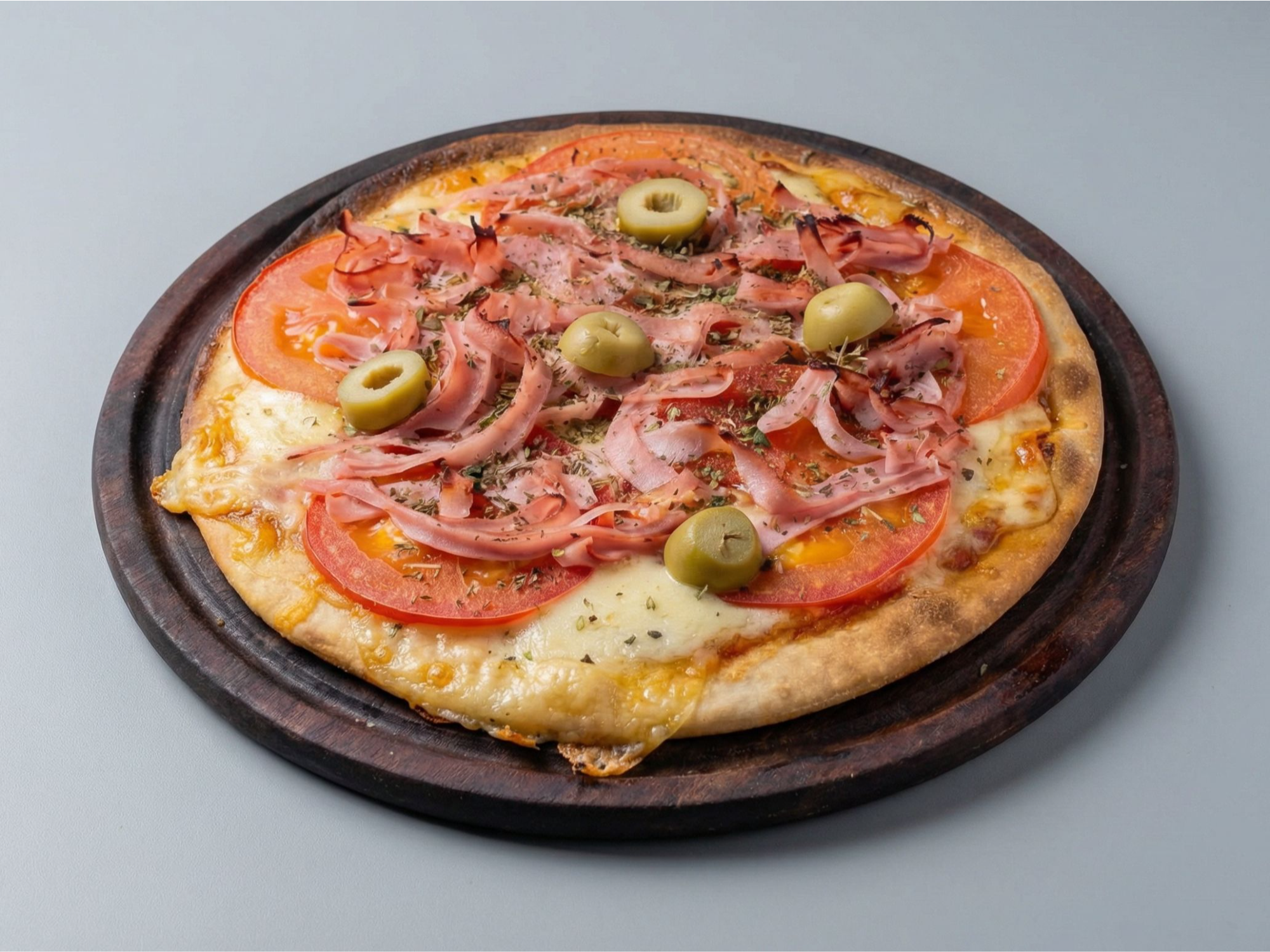 Pizza Napolitana con Jamón