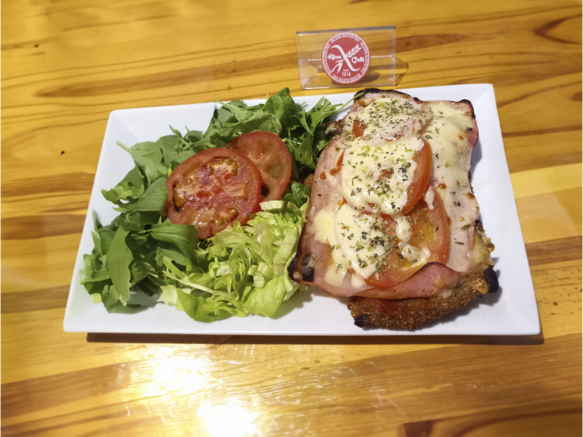 Mila de carne napo/jamon con ensalada