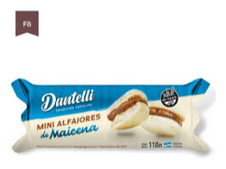 ALFAJORES MAICENA DANTELLI X 6 U