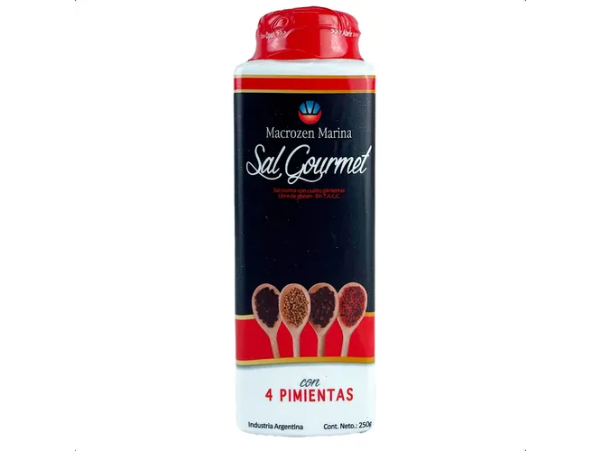 Sal marina con 4 pimientas SAL MARINA CON 4 PIMIENTAS