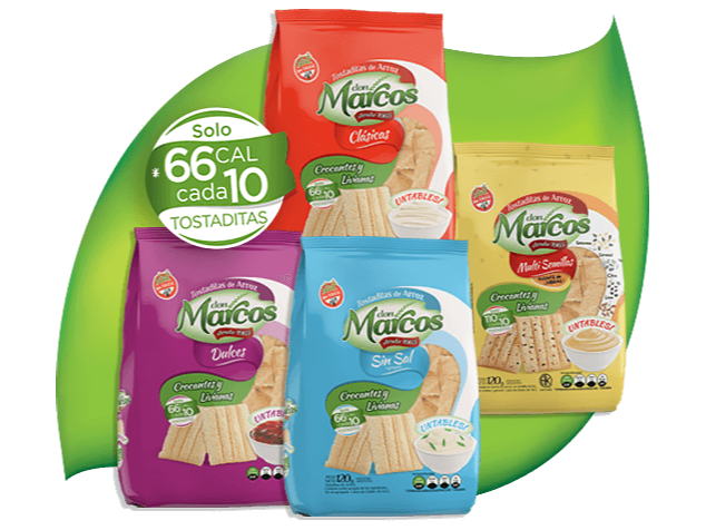 Tostaditas de arroz don marcos