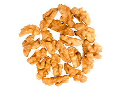 Nuez blanca en cuartos