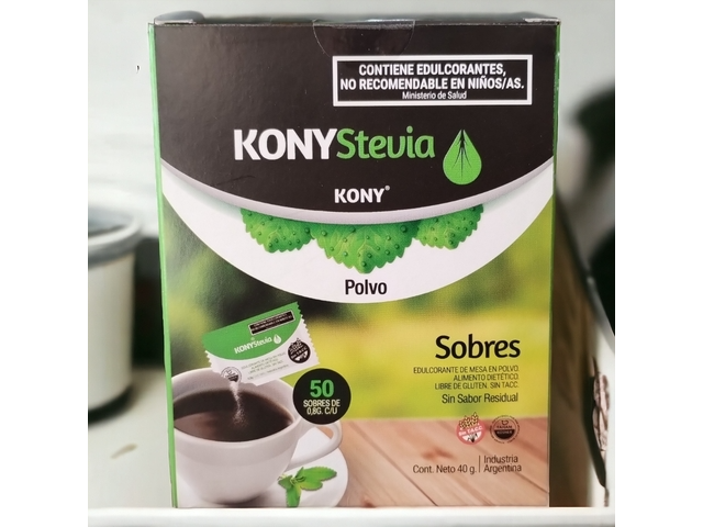 STEVIA EN SOBRES X50 KONY