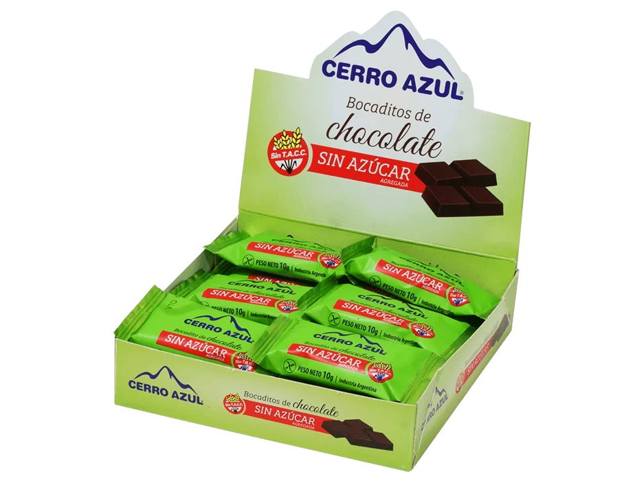 CHOCOLATINAS CERRO AZUL SIN AZUCAR