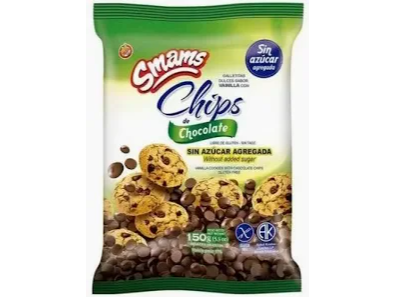 GALLETA SMAMS CON CHOCO CHIPS SIN AZUCAR