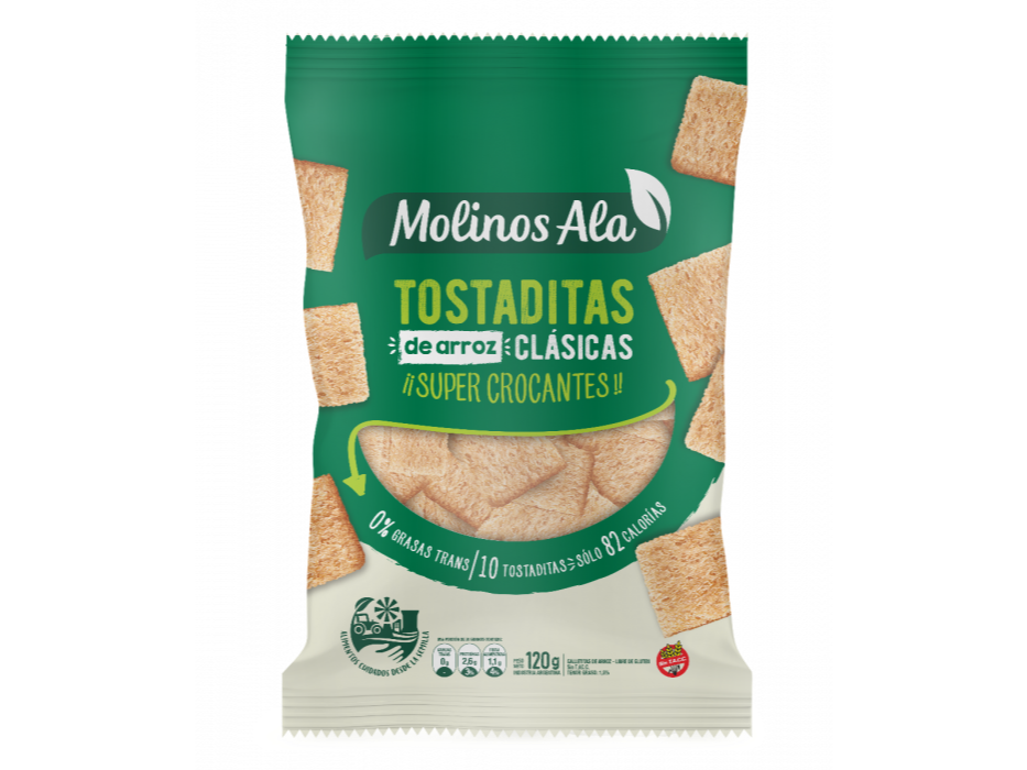 Tostaditas de arroz molinos ala
