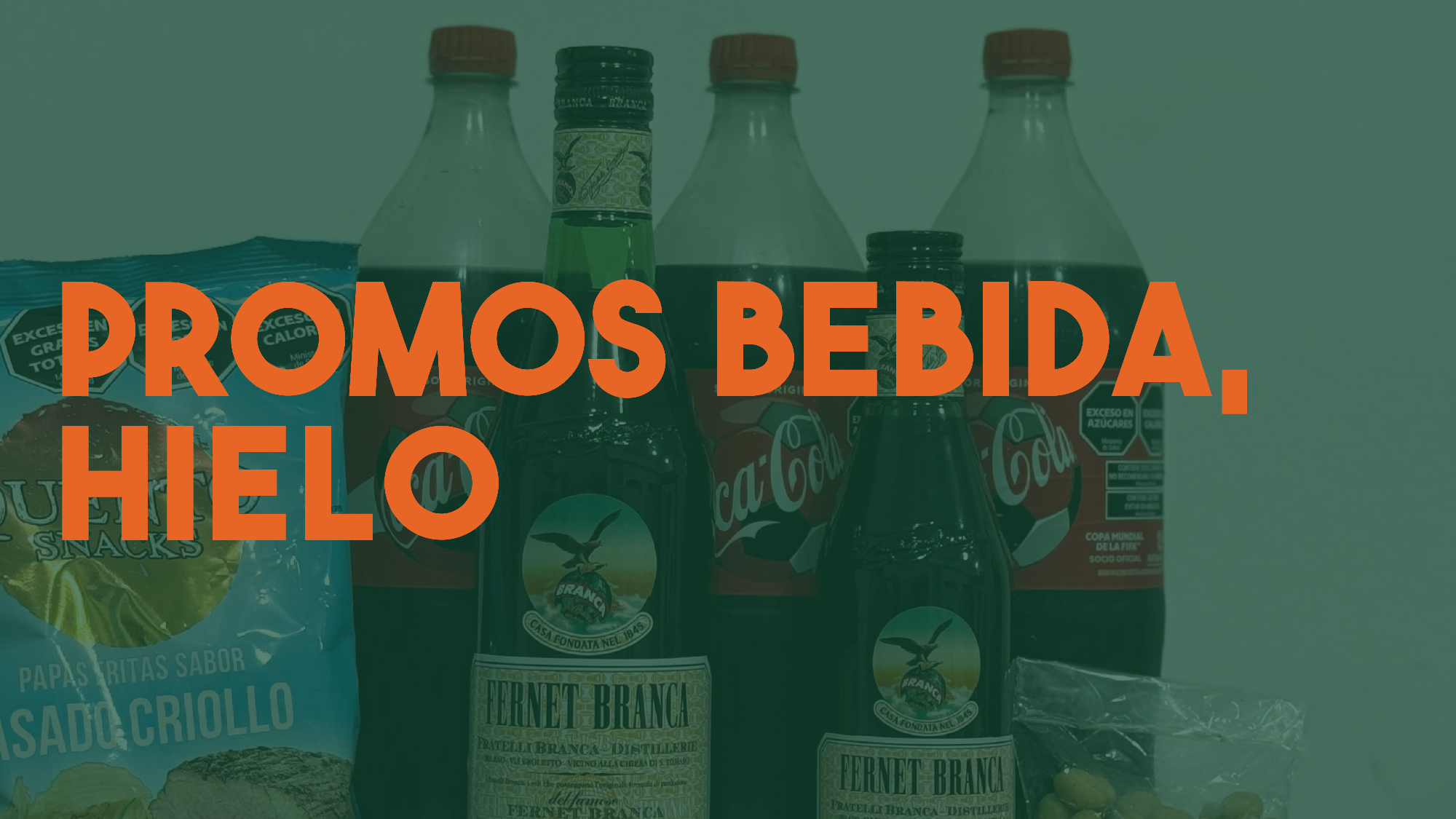 Promos de bebida, hielo