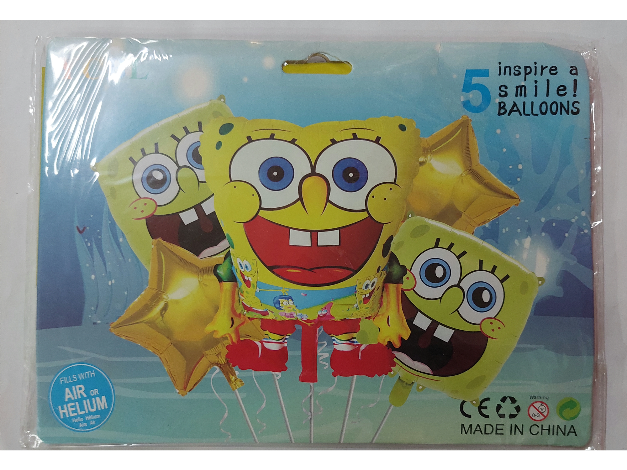 Set de globos "BOB ESPONJA"