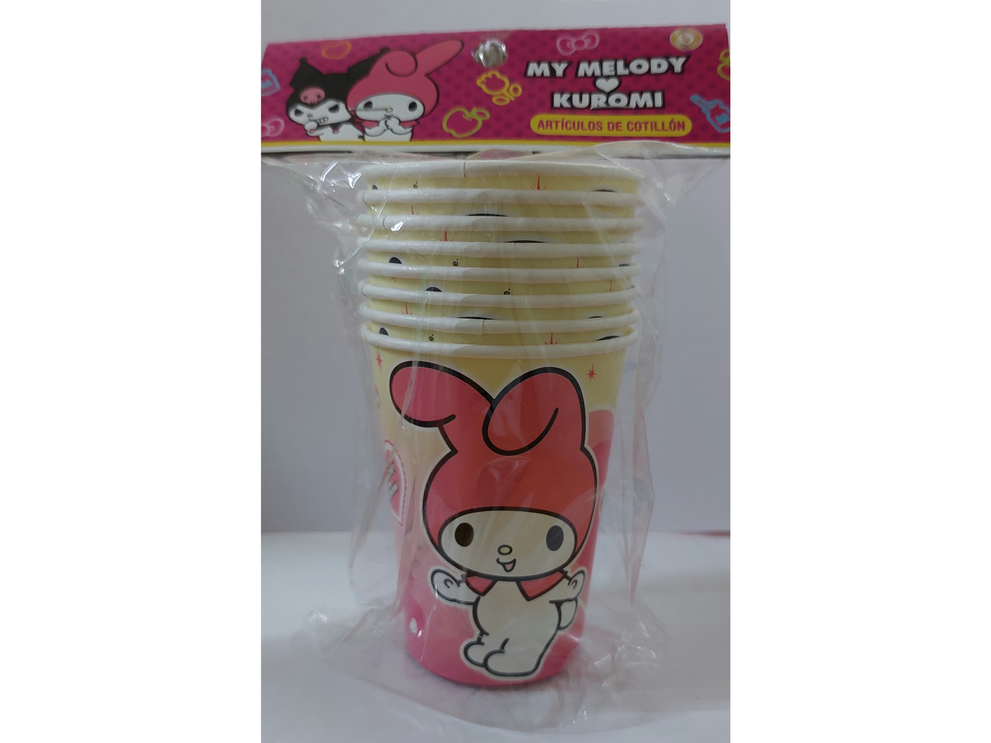Vasos x8 "MY MELODY ♡ KUROMY"