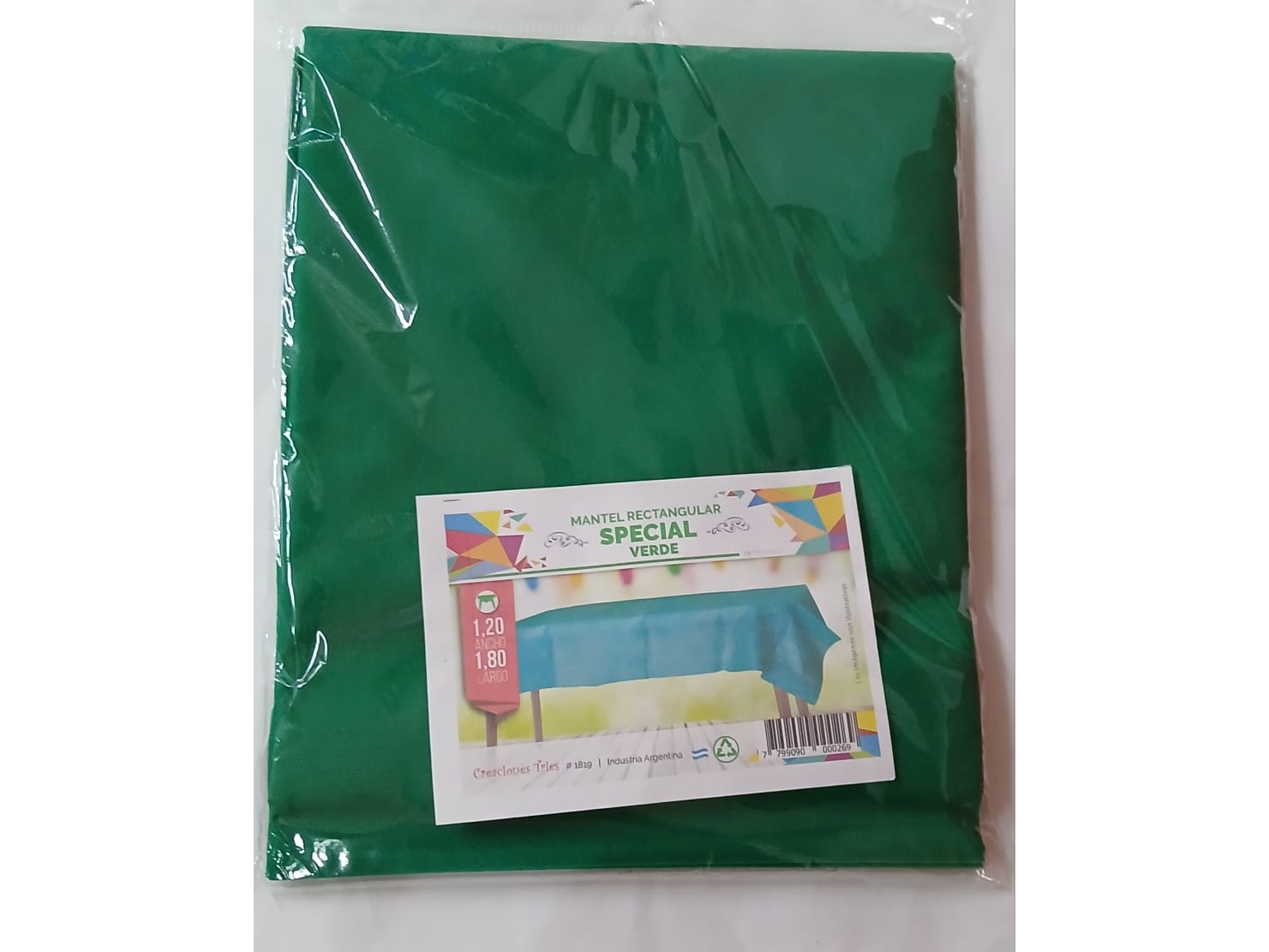 Mantel verde friselina- 180x 120