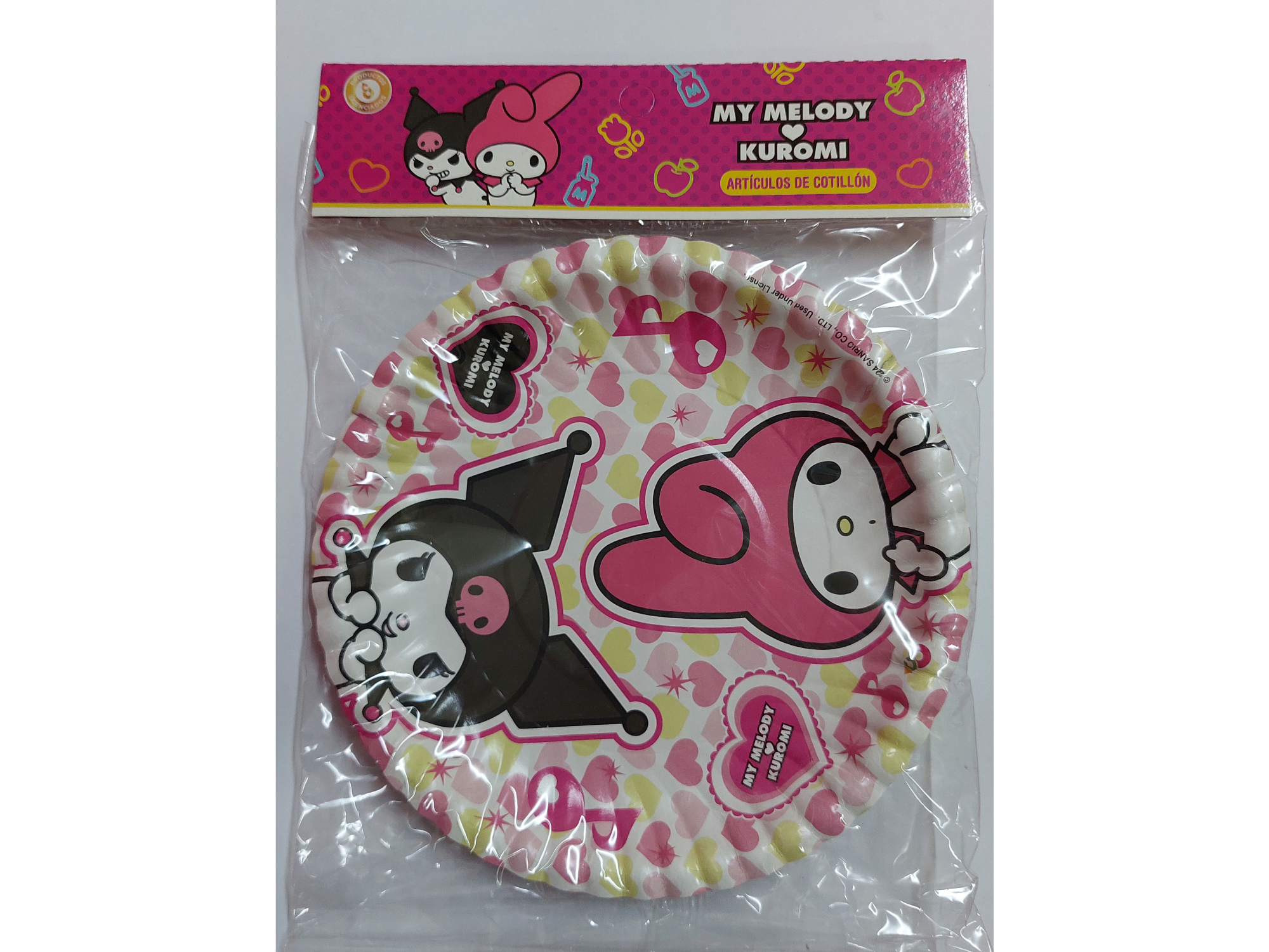 Platos x8 MY MELODY ♡ KUROMY