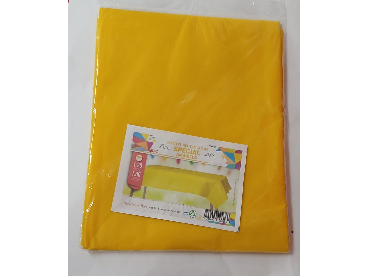 Mantel Amarillo friselina- 180x 120