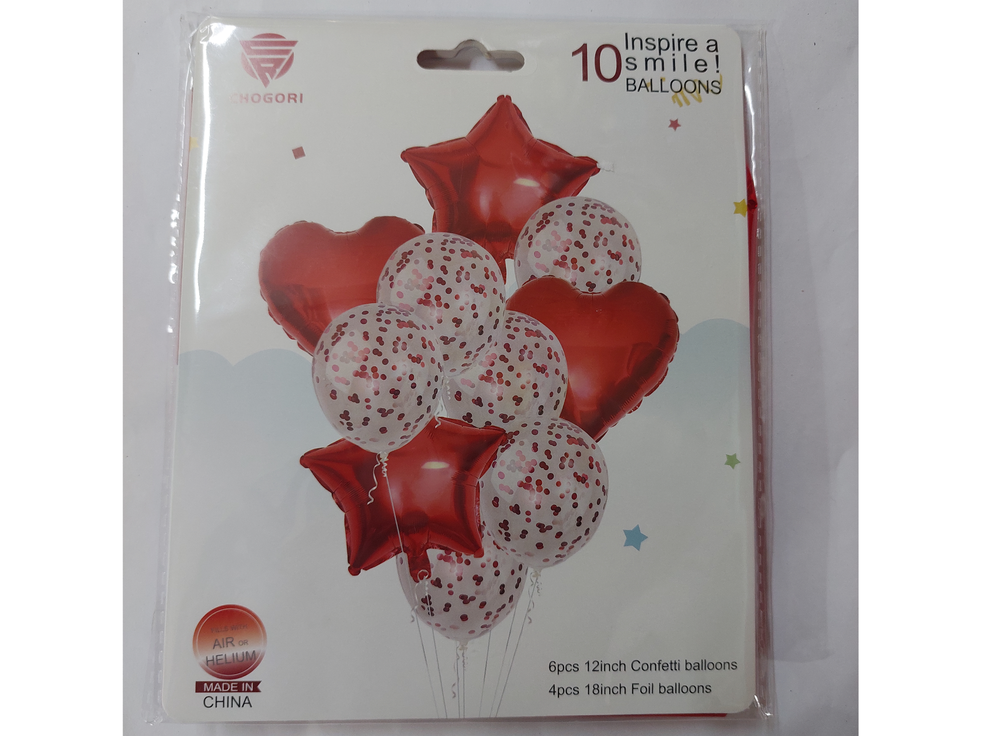 Set de globos x10