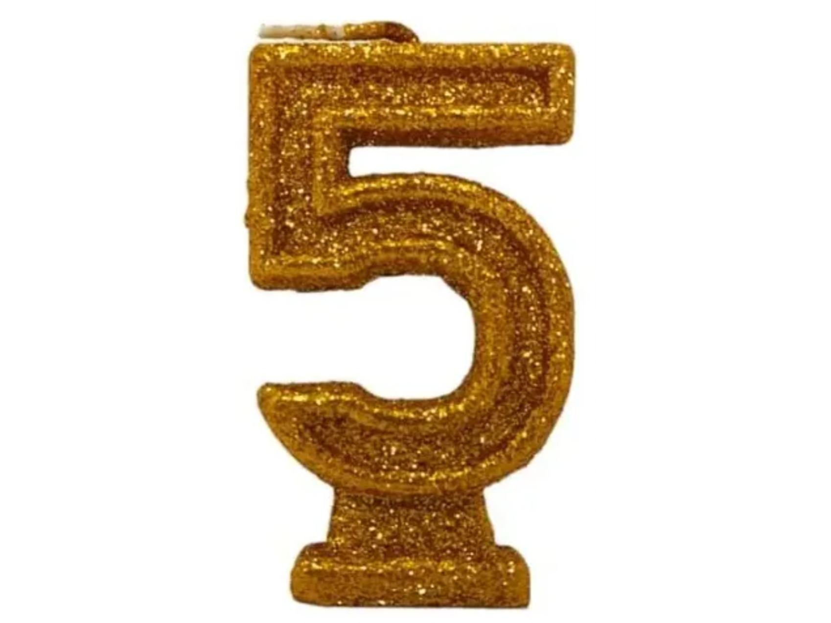 Vela Numerote dorado N°5