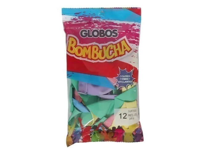 Globos surtidos pastel