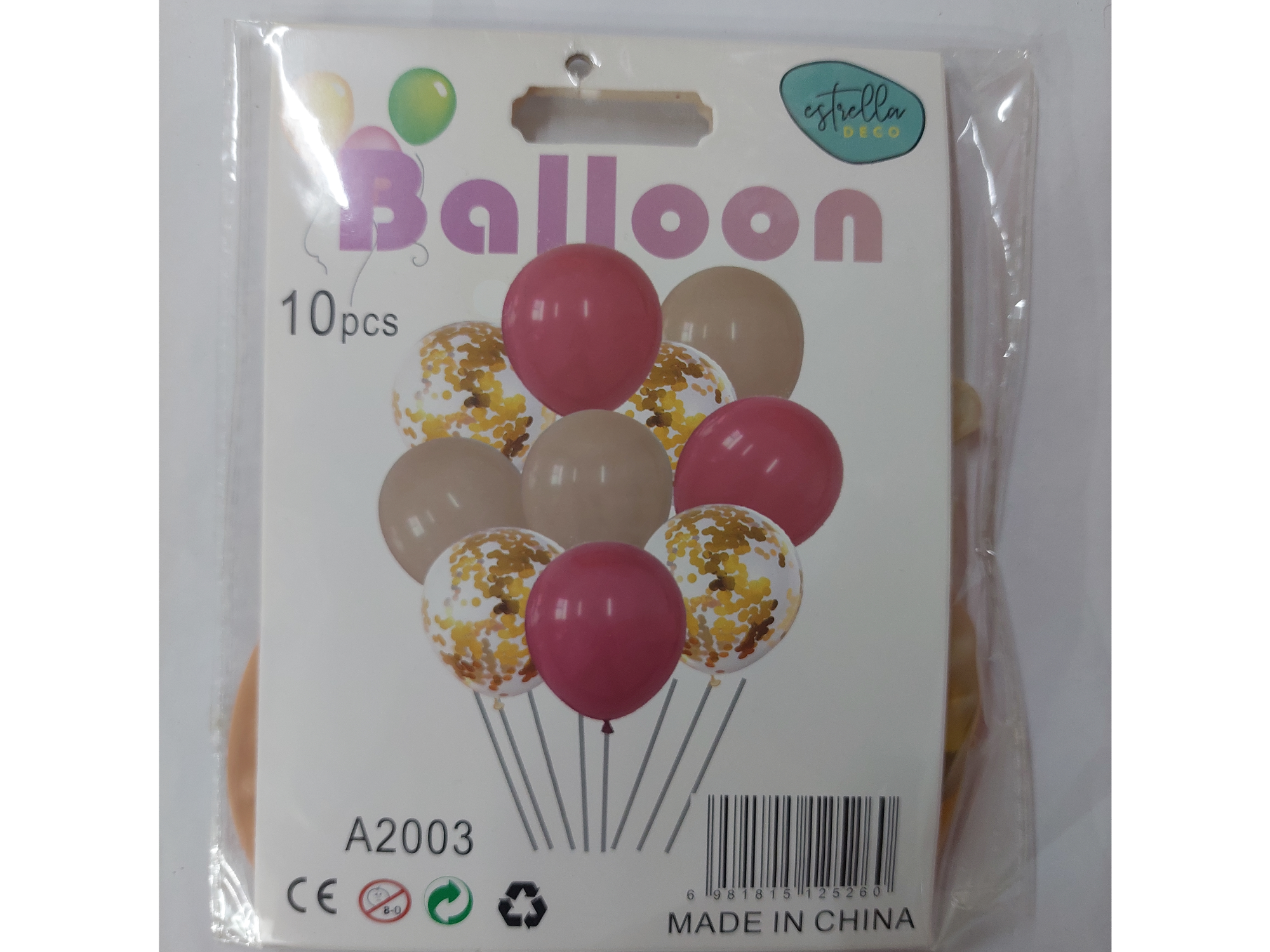 Set globos x10