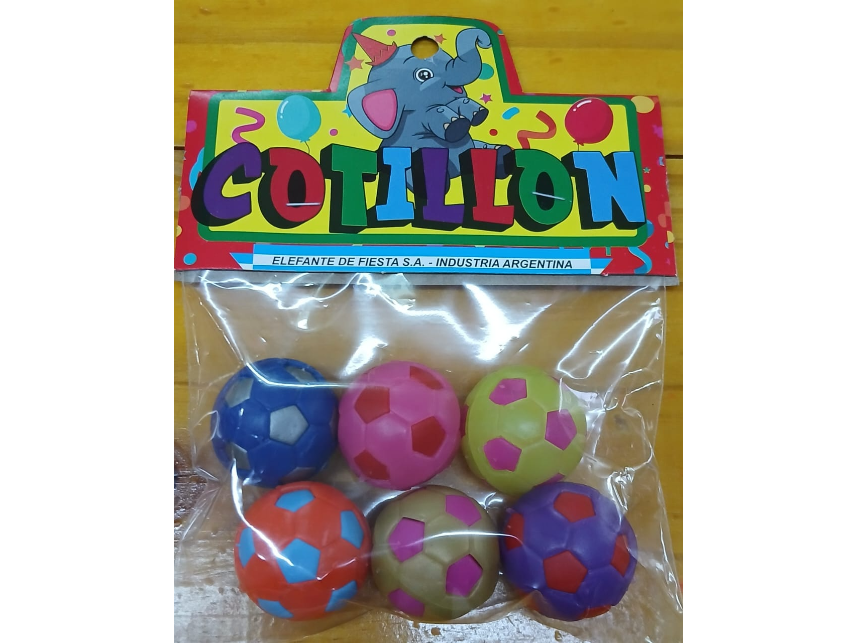 Pelotitas futboll fluor x6