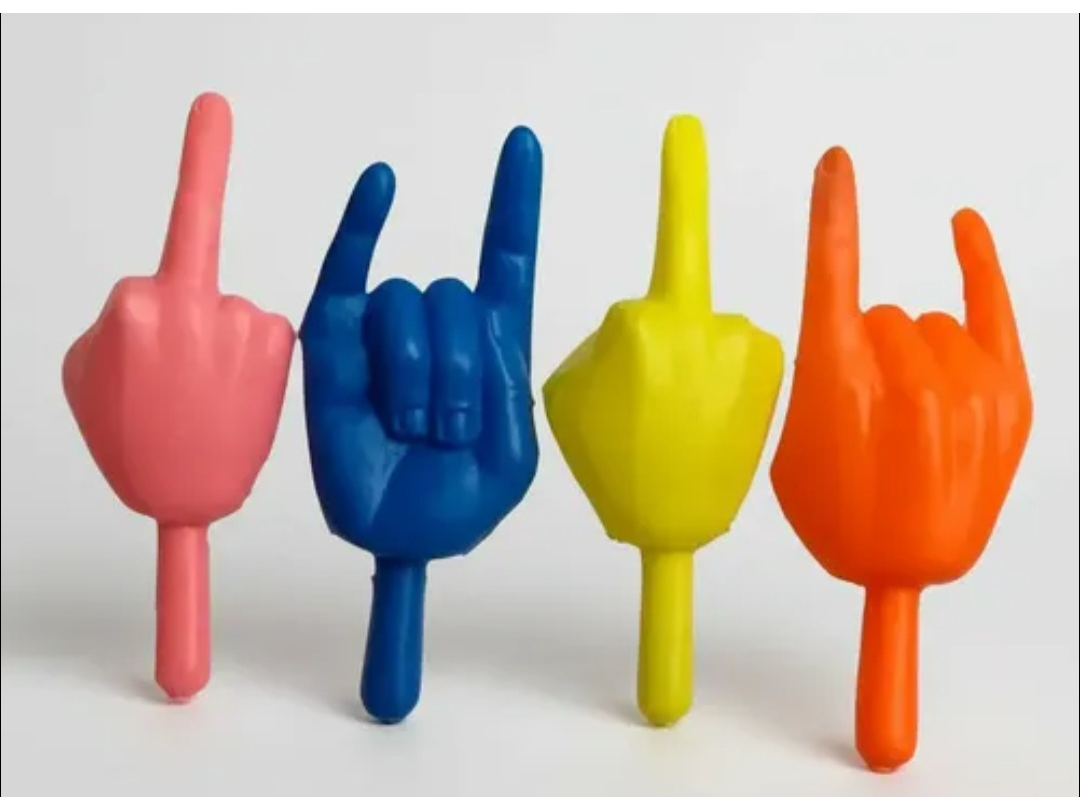 Maracas Manos gigantes - De colores c/u