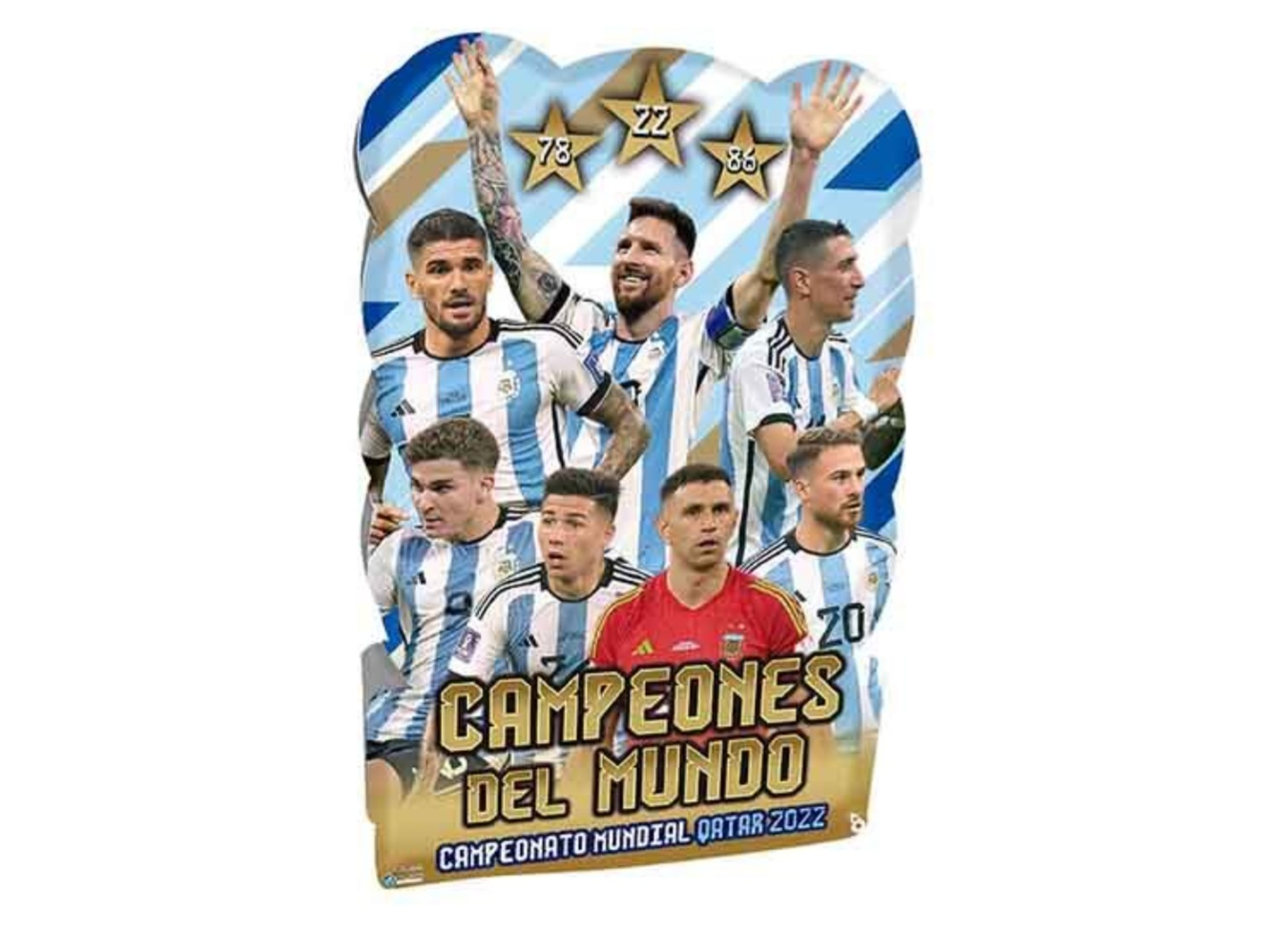 Piñata de Argentina campeones del mundo.