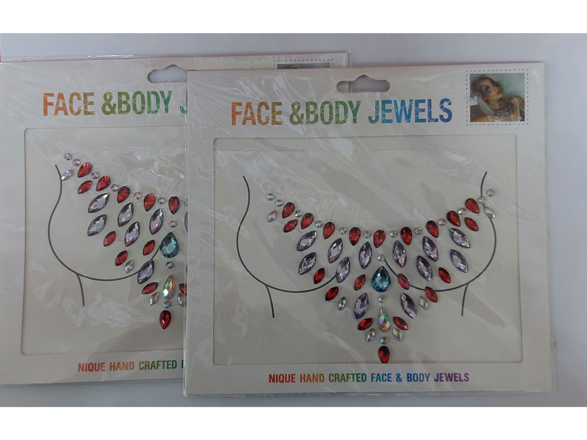 Face y body jewels c/u