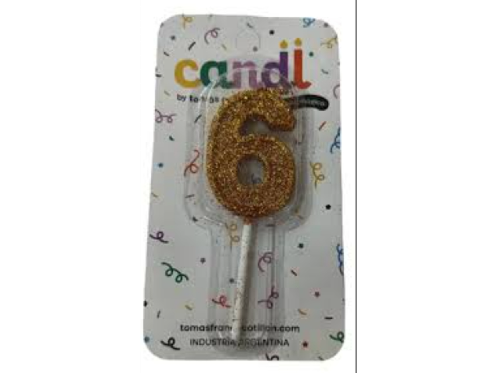 Vela Dorada brillo N°6