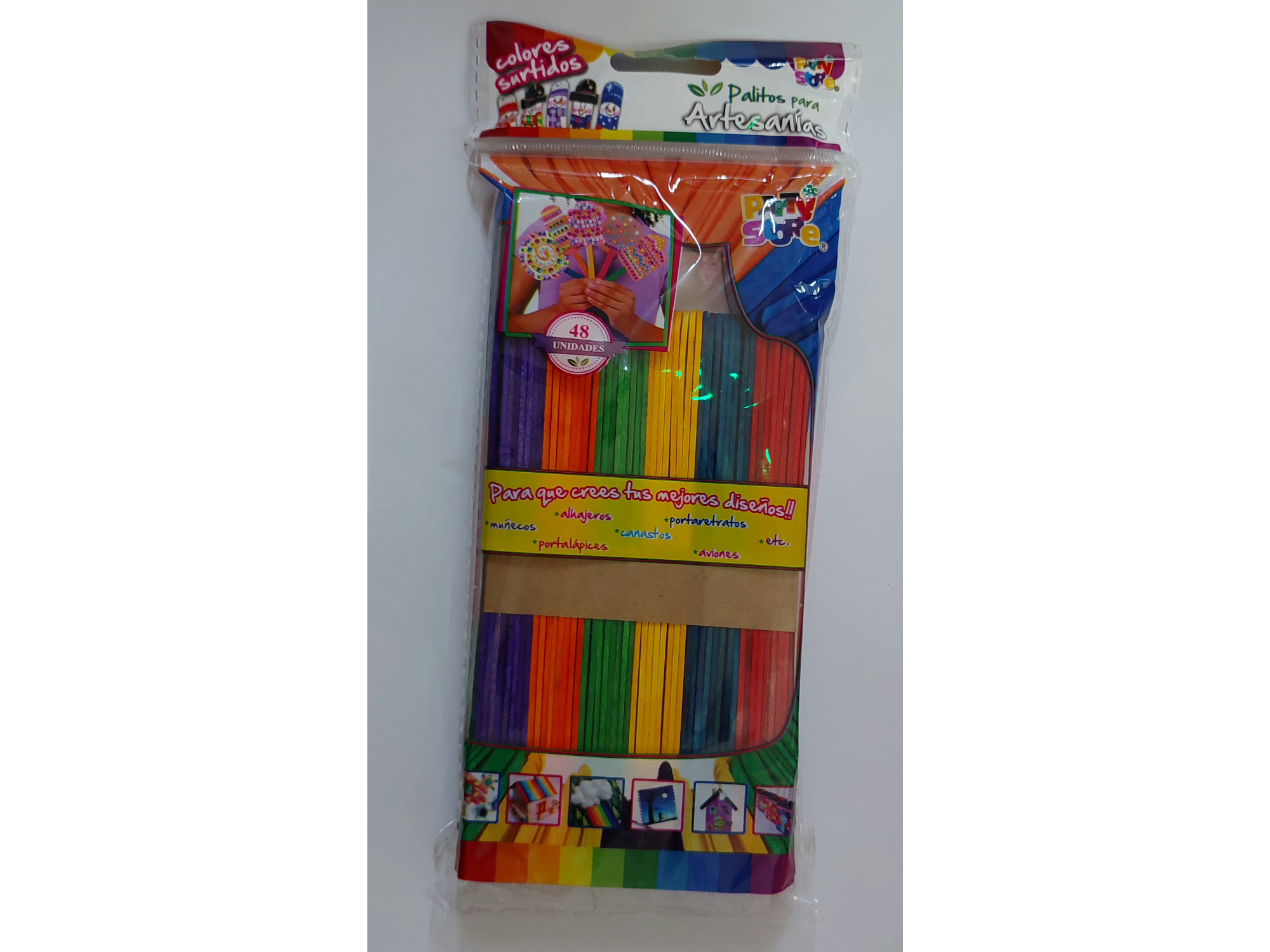 Palitos de colores 48 unidades
