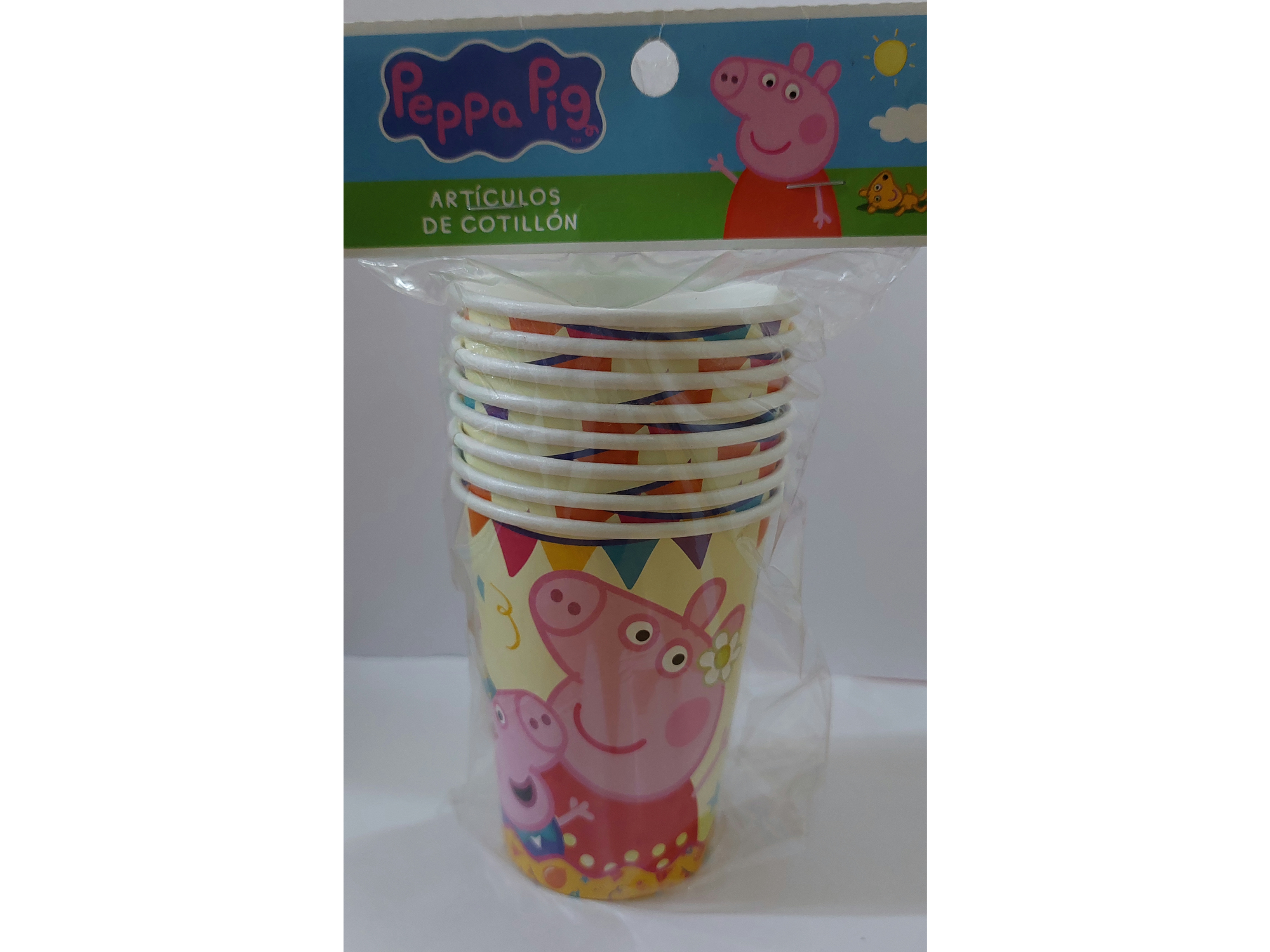 Vasos Peppa pig x8