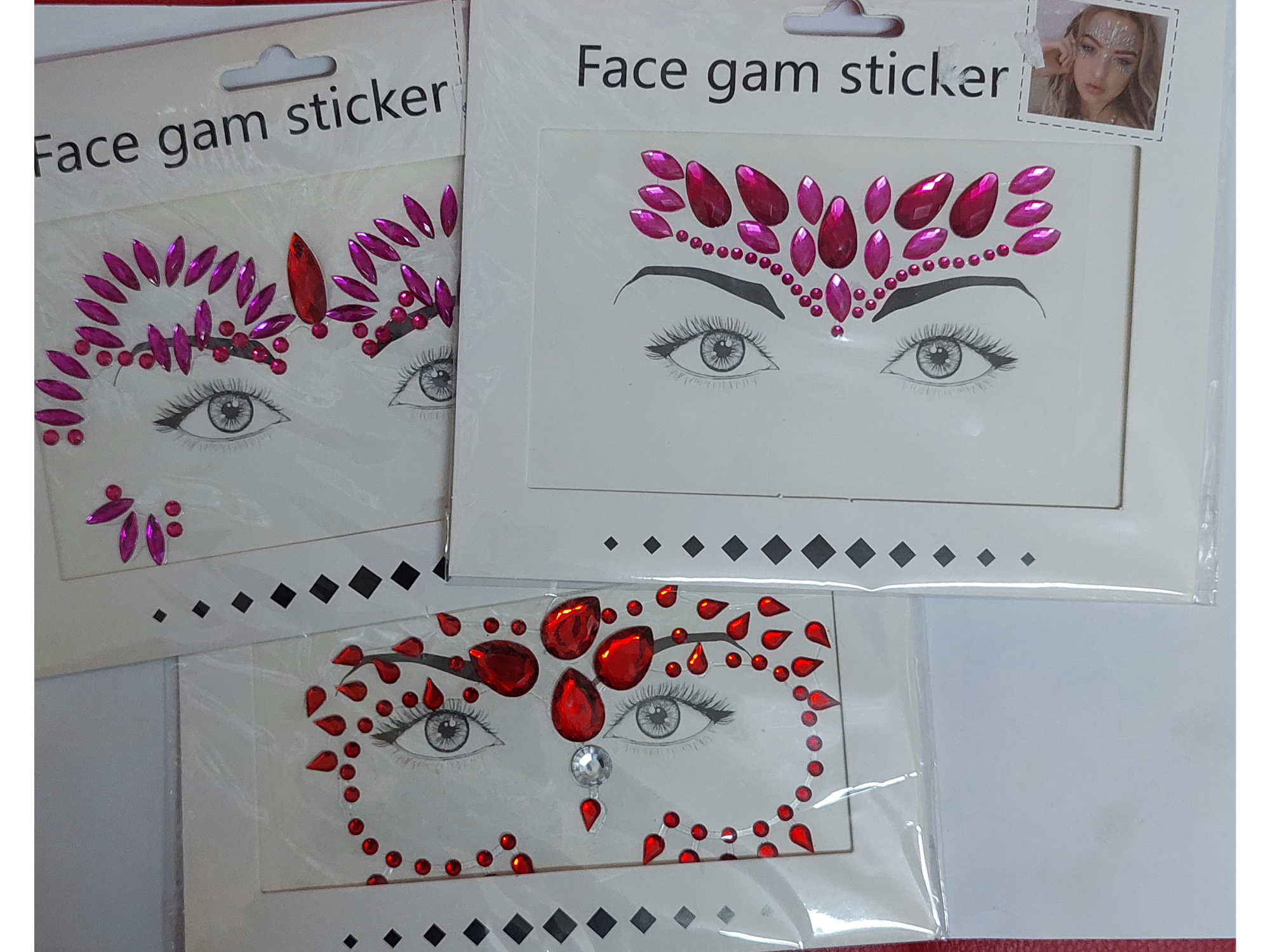 Face gam stickers