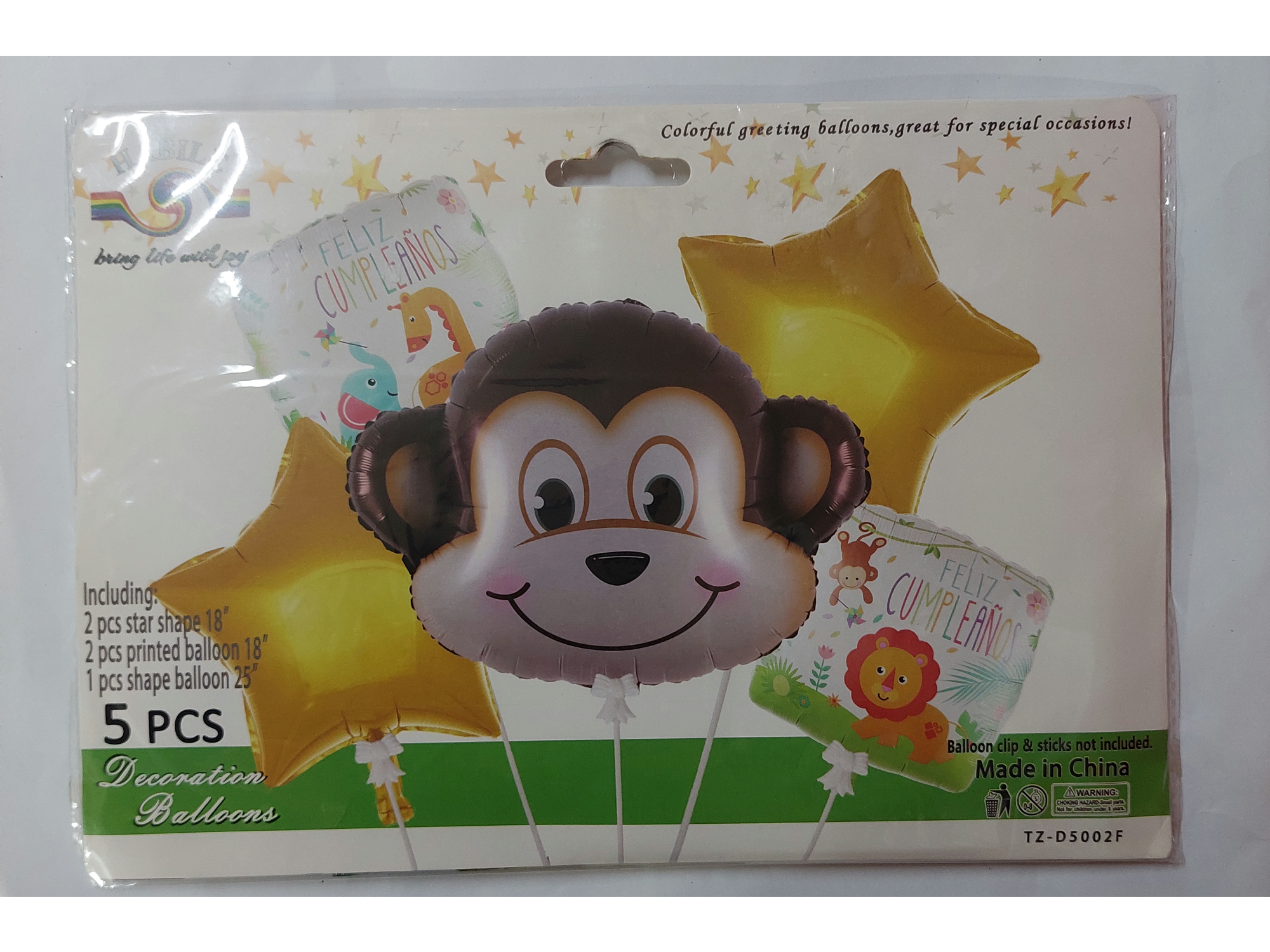 Set de globos "Mono"
